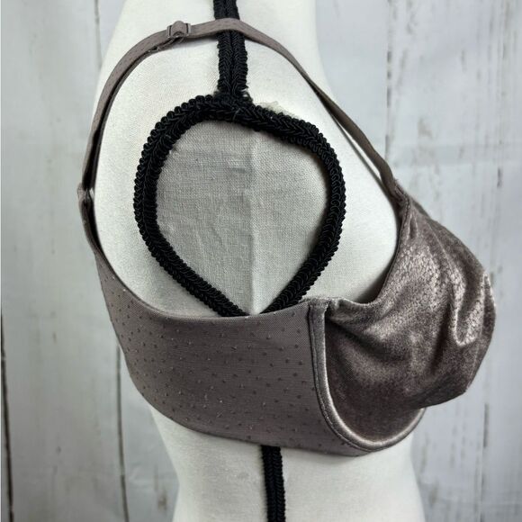 Wacoal Back Appeal Smoothing Dot Jacquard Underwire Bra Cappuccino Size 38DD - Picture 6 of 11